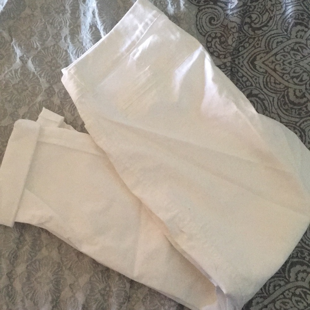 White pixie pants